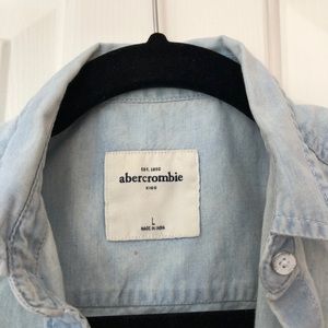 Abercrombie Jean collared vest